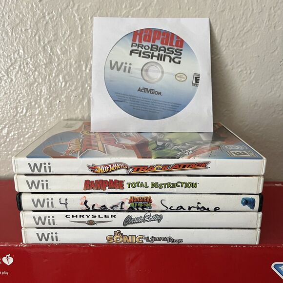Nintendo Wii Mario 25th Anniversary Red in Box With Games - Tested & Working - Picture 2 of 8